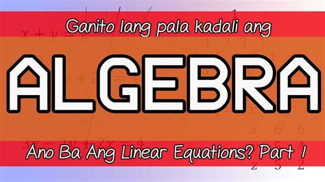 what is equation in tagalog